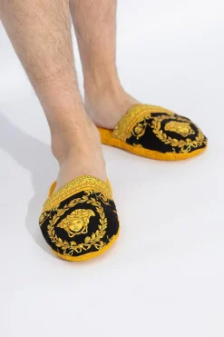 Versace Home ORANGE Cotton slippers