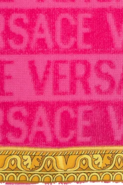 Versace Home PINK Towel with logo
