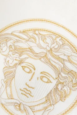 Versace Home WHITE Bath towel with "Medusa" head