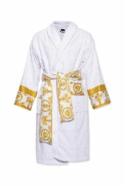 Versace Home WHITE Bathrobe with logo
