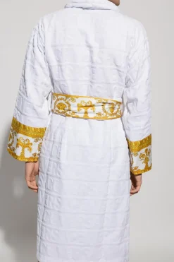 Versace Home WHITE Bathrobe with logo