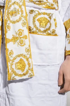 Versace Home WHITE Bathrobe with logo