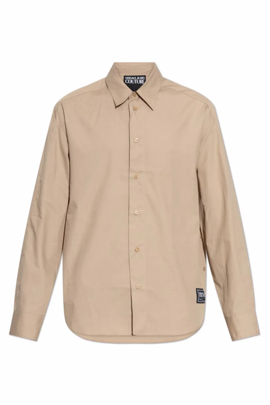Versace Jeans Couture beige Shirt with logo patch