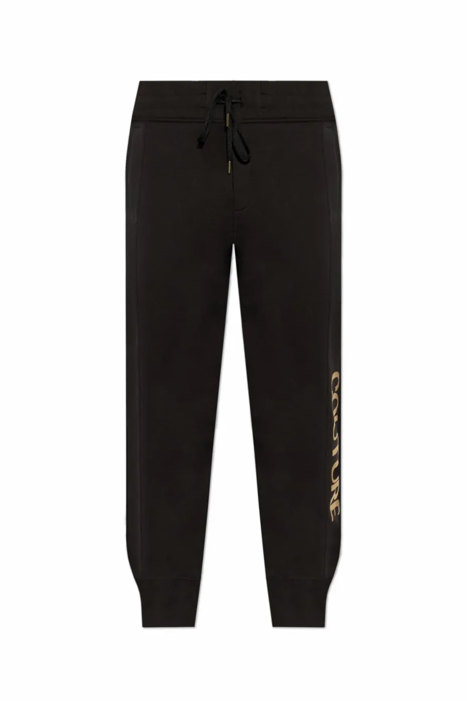 Versace Jeans Couture BLACK Sweatpants with printed logo