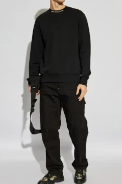 Versace Jeans Couture BLACK Sweatshirt with printed logo