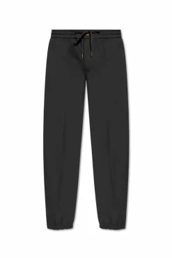 Versace Jeans Couture BLACK Pants with logo appliqué