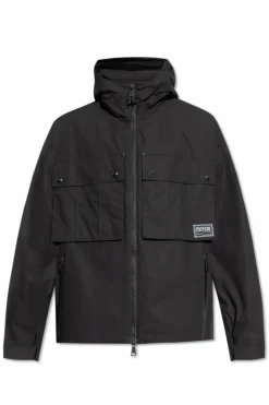 Versace Jeans Couture BLACK Hooded jacket
