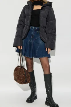 Versace Jeans Couture BLACK Top with a stand-up collar