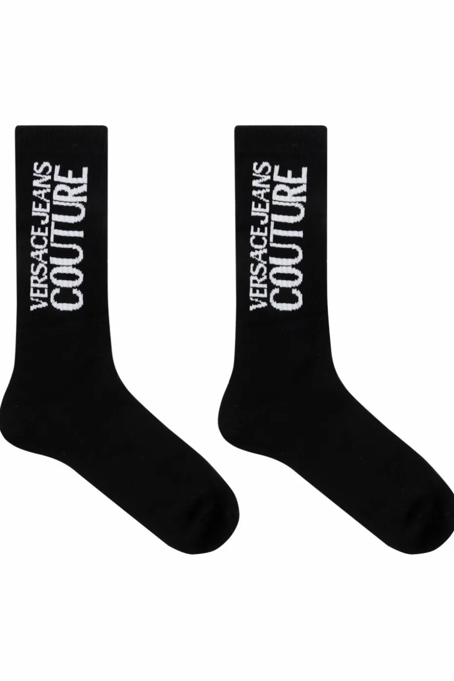 Versace Jeans Couture BLACK Cotton socks with logo