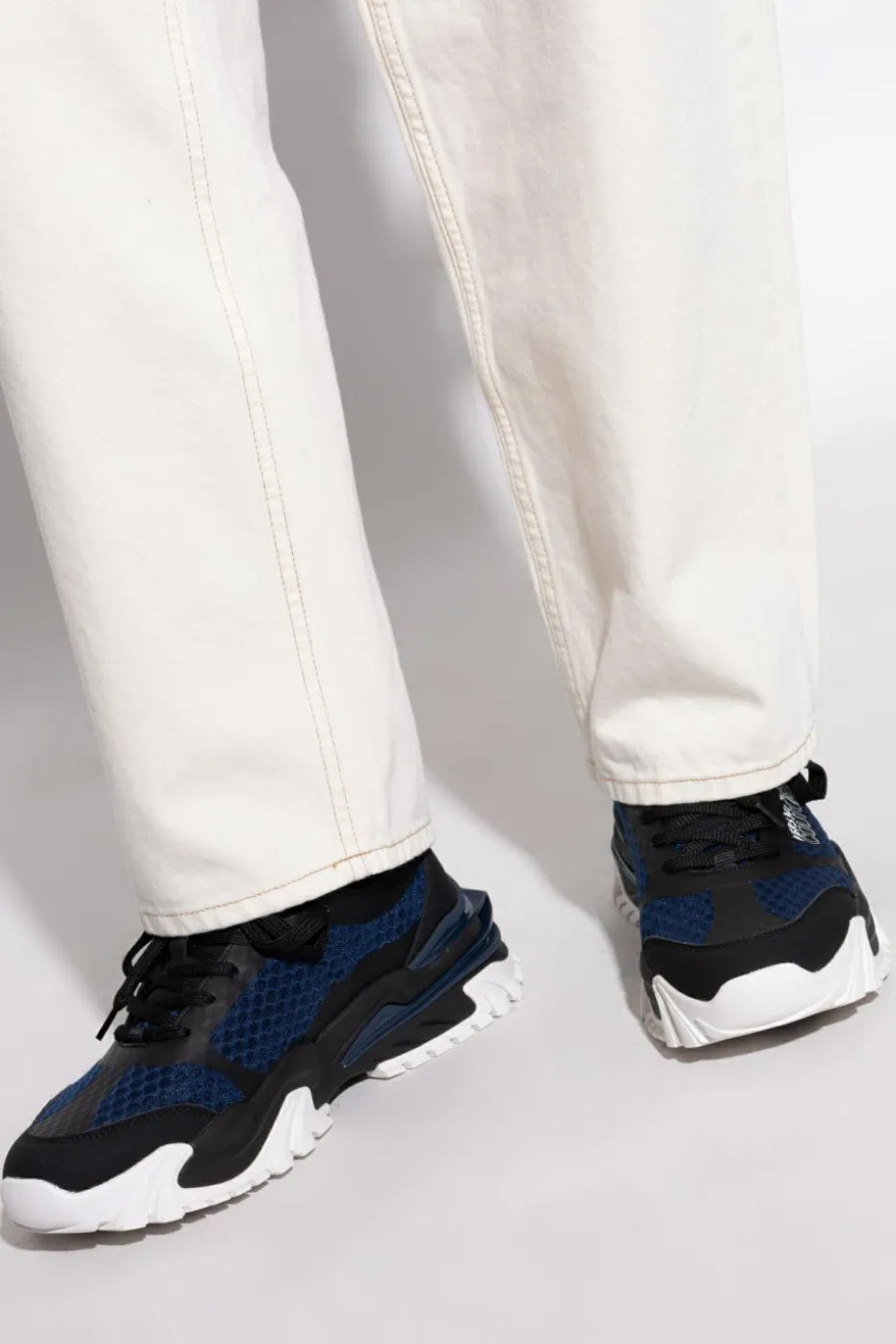 Versace Jeans Couture BLACK Sneakers with printed logo