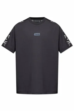 Versace Jeans Couture BLACK T-shirt with "Barocco" print