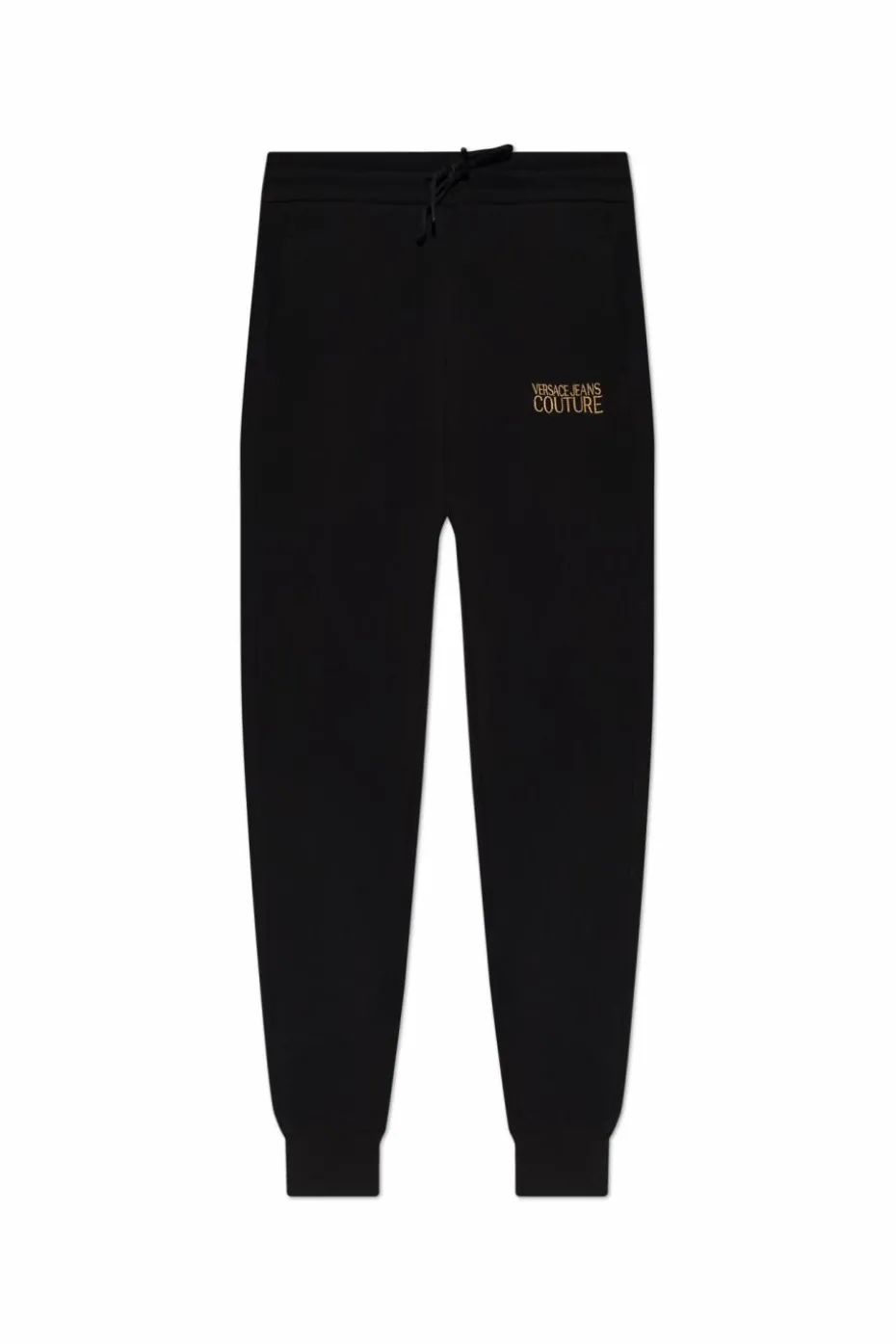 Versace Jeans Couture BLACK Sweatpants with embroidered logo