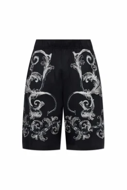 Versace Jeans Couture BLACK Shorts with barocco print