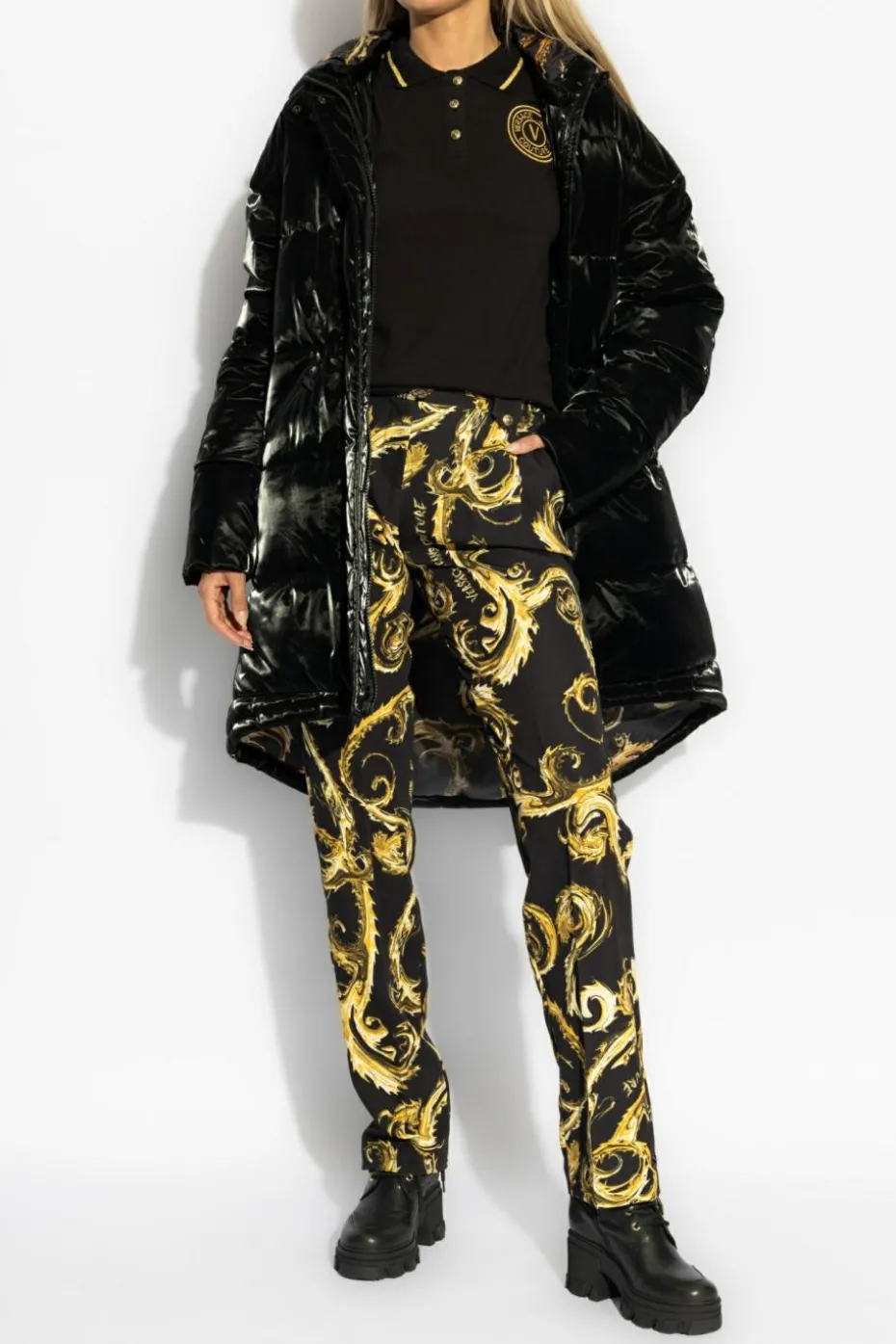 Versace Jeans Couture BLACK Polo with logo