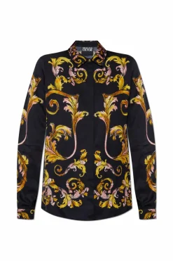 Versace Jeans Couture BLACK Shirt with barocco print
