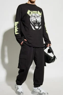 Versace Jeans Couture BLACK Long sleeve T-shirt