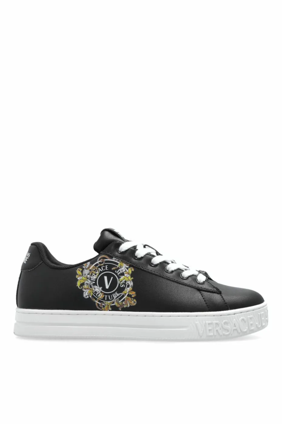 Versace Jeans Couture BLACK Sneakers with printed logo
