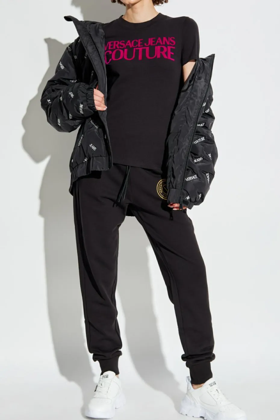 Versace Jeans Couture BLACK T-shirt with logo