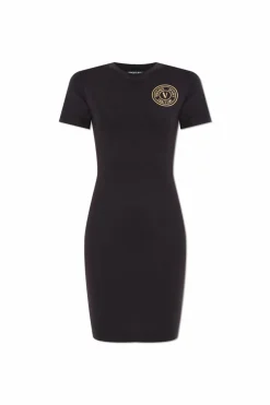 Versace Jeans Couture BLACK Dress with logo