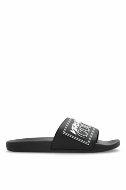 Versace Jeans Couture BLACK Slides with logo