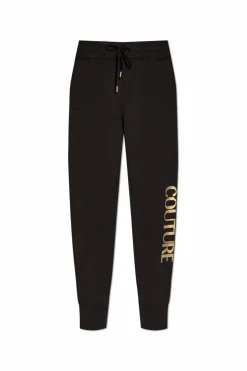 Versace Jeans Couture BLACK Sweatpants with printed logo