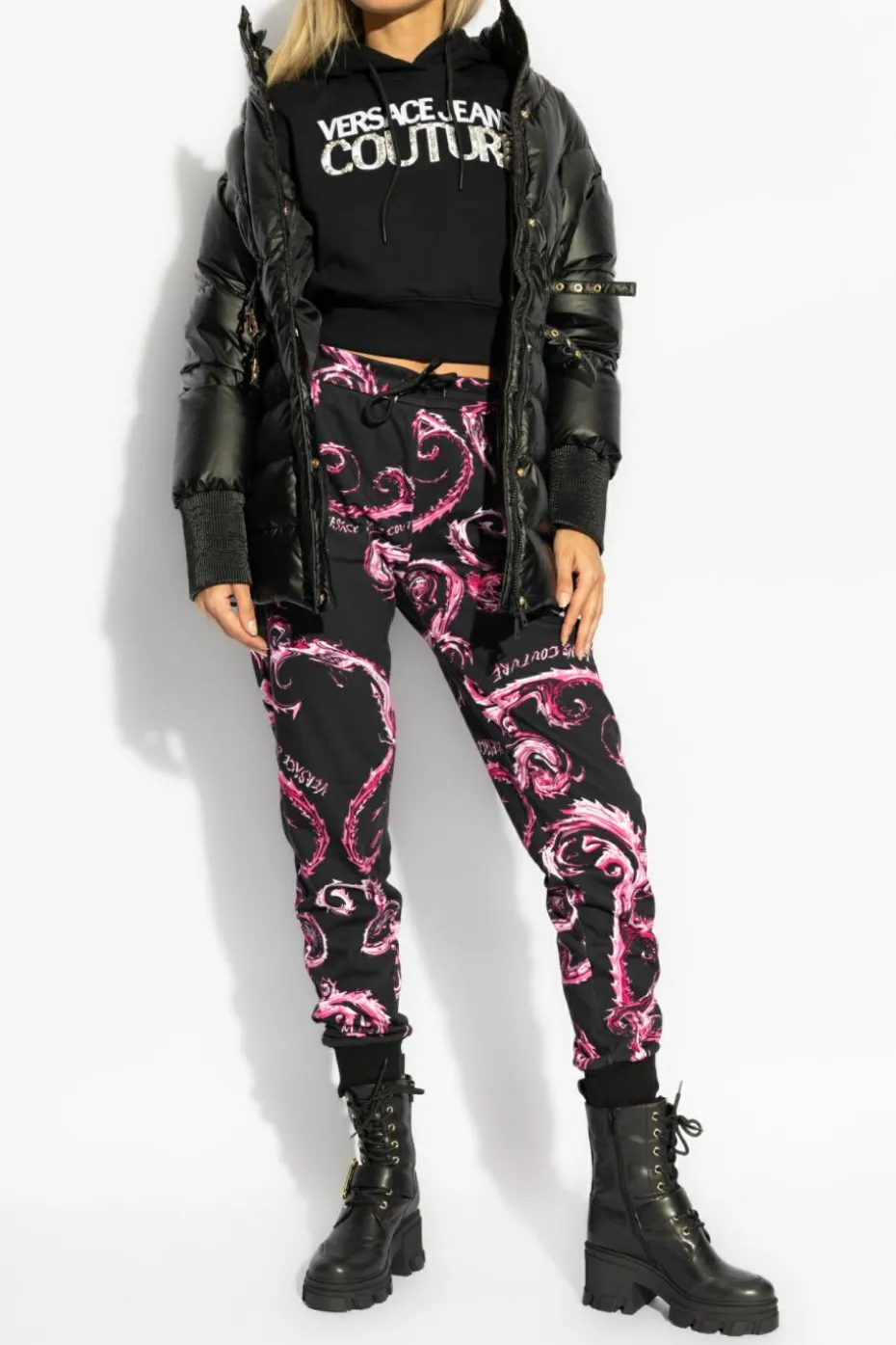 Versace Jeans Couture BLACK Sweatshirt with logo