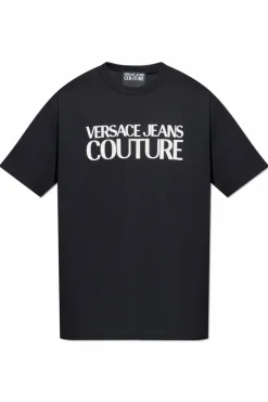 Versace Jeans Couture BLACK T-shirt with printed logo