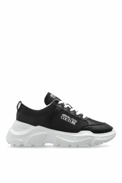 Versace Jeans Couture BLACK Sneakers with printed logo