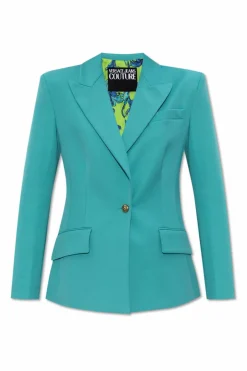 Versace Jeans Couture BLUE Blazer with closed lapels