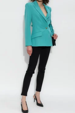 Versace Jeans Couture BLUE Blazer with closed lapels