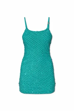 Versace Jeans Couture BLUE Short dress with appliqués
