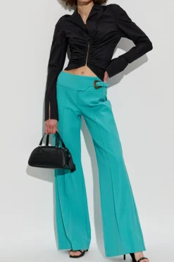 Versace Jeans Couture BLUE Pants with stitching on the legs