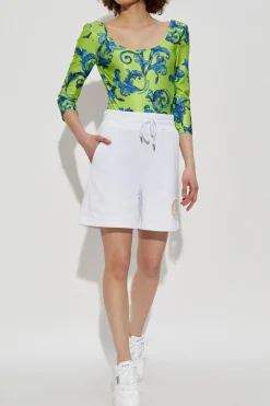 Versace Jeans Couture GREEN Bodysuit with Barocco print