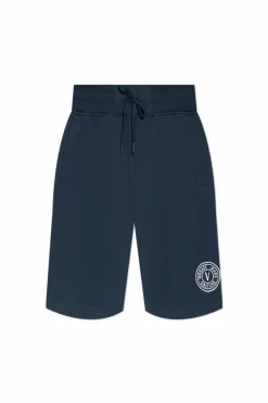 Versace Jeans Couture NAVY BLUE Shorts with embroidered logo