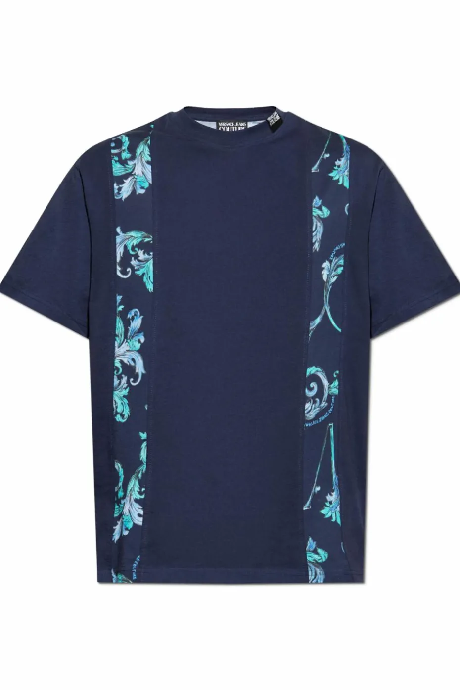 Versace Jeans Couture NAVY BLUE T-shirt with Barocco print