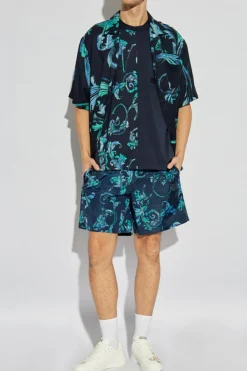 Versace Jeans Couture NAVY BLUE Shorts with logo