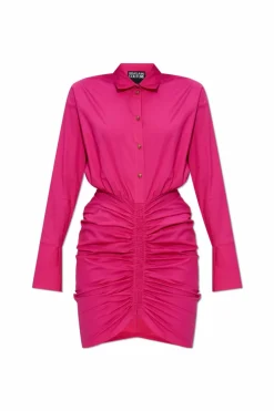 Versace Jeans Couture PINK Dress with front draping