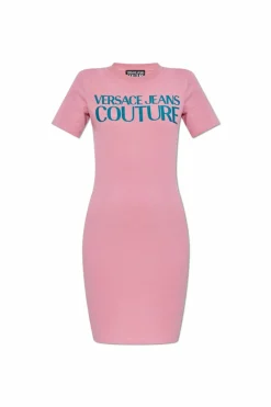 Versace Jeans Couture PINK Dress with printed logo