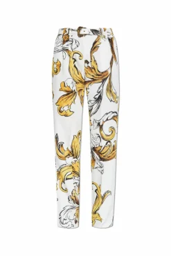 Versace Jeans Couture WHITE Patterned pants