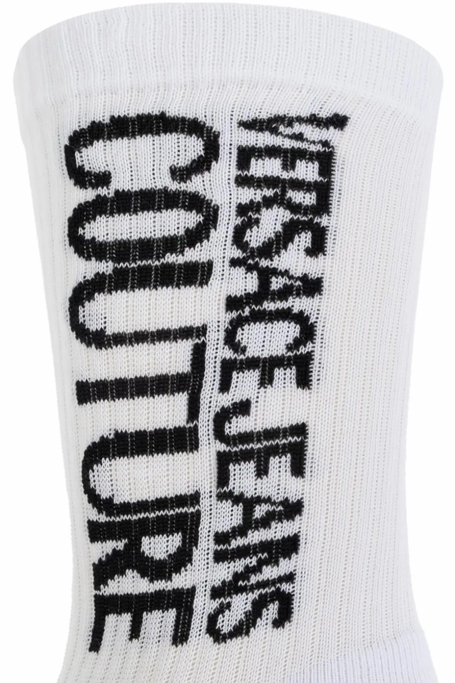 Versace Jeans Couture WHITE Cotton socks with logo