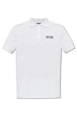 Versace Jeans Couture WHITE Polo with printed logo