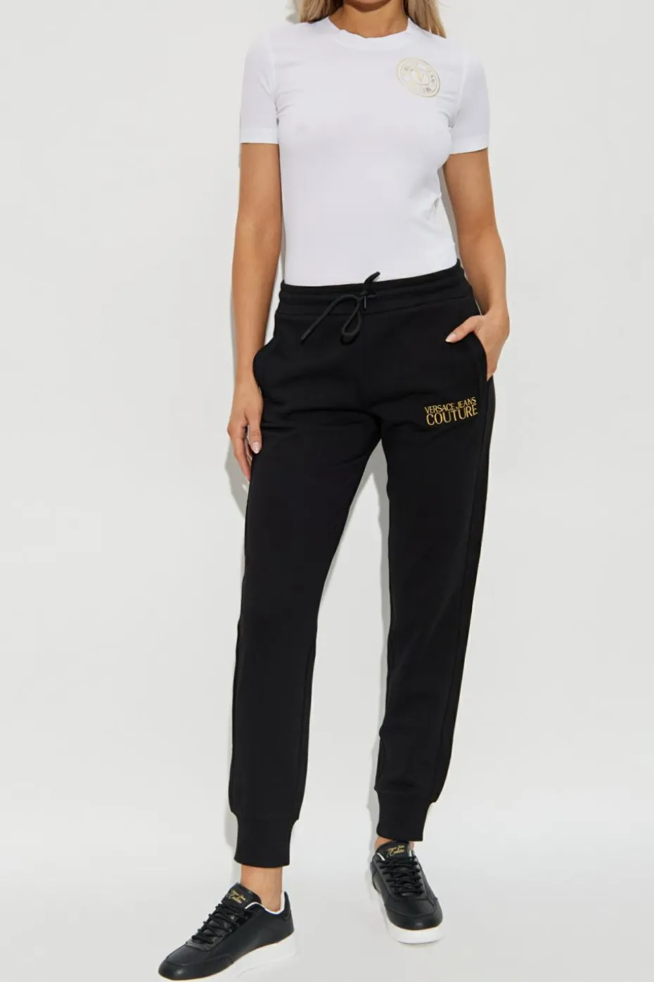 Versace Jeans Couture WHITE T-shirt with printed logo