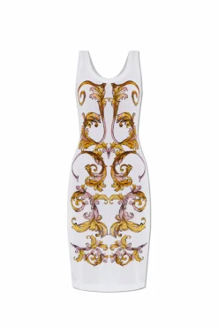 Versace Jeans Couture WHITE Dress with Barocco print
