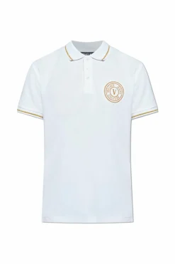Versace Jeans Couture WHITE Polo with embroidered logo
