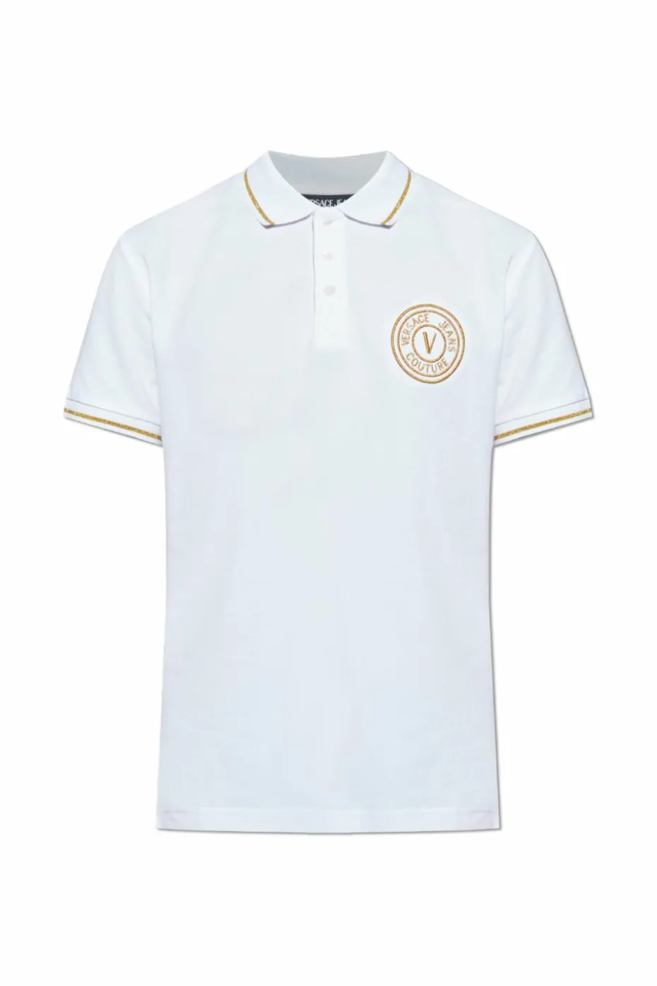 Versace Jeans Couture WHITE Polo with embroidered logo