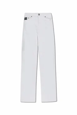 Versace Jeans Couture WHITE Jeans with stitching on the legs