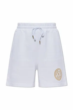 Versace Jeans Couture WHITE Shorts with embroidered logo