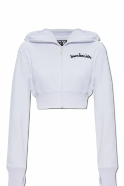 Versace Jeans Couture WHITE Cropped Hoodie