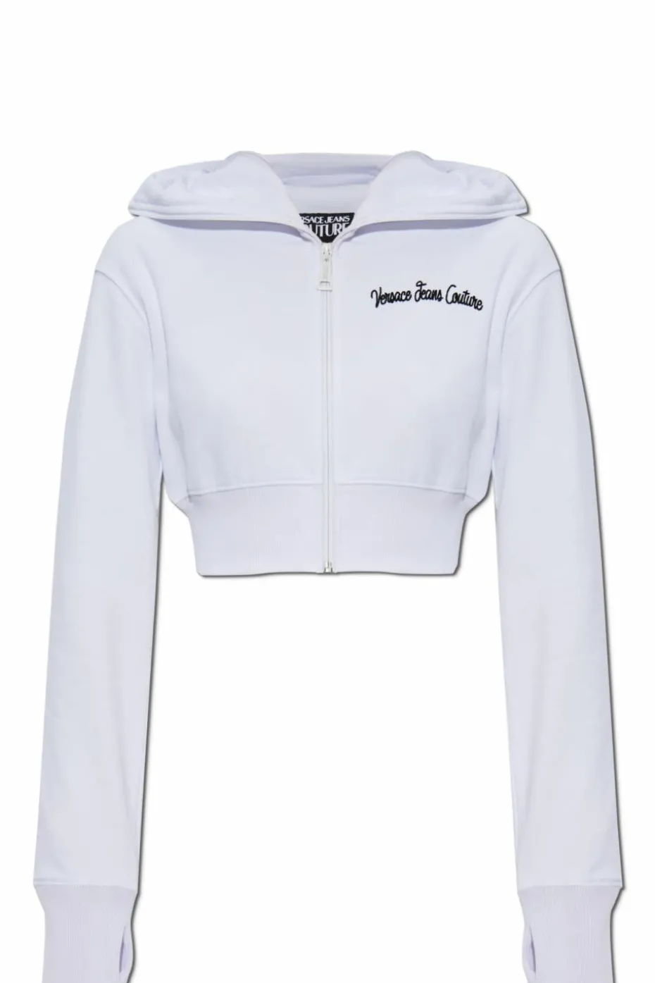 Versace Jeans Couture WHITE Cropped Hoodie