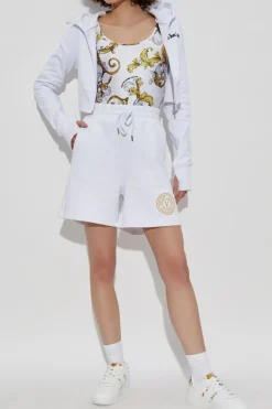 Versace Jeans Couture WHITE Cropped Hoodie